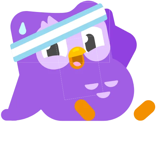 Стикер 43 Duolingo
