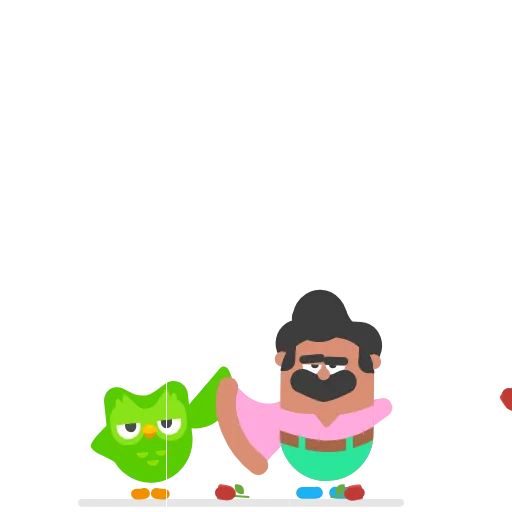 Стикер 52 Duolingo