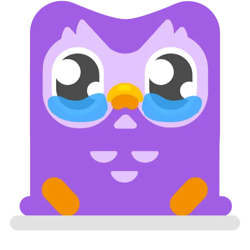 Стикер 45 Duolingo