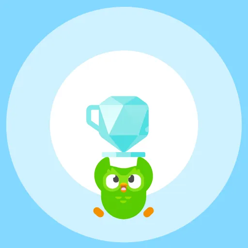 Стикер 48 Duolingo