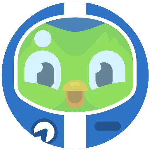 Стикер 46 Duolingo