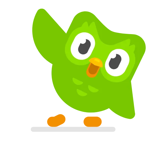 Стикер 33 Duolingo