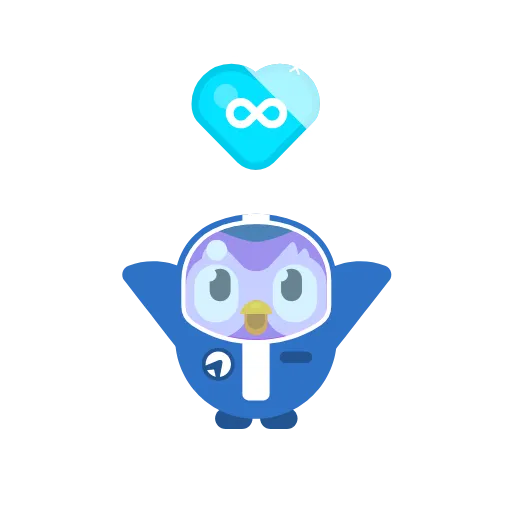 Стикер 8 Duolingo