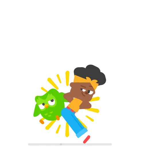 Стикер 19 Duolingo