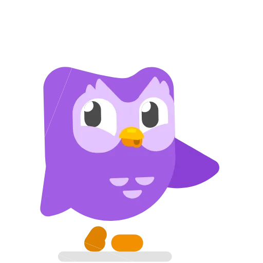 Стикер 4 Duolingo