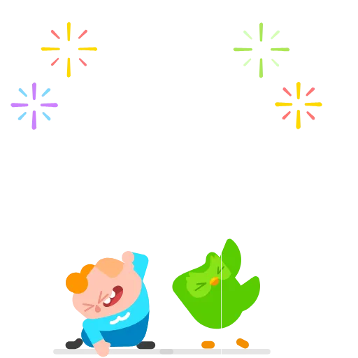 Стикер 27 Duolingo