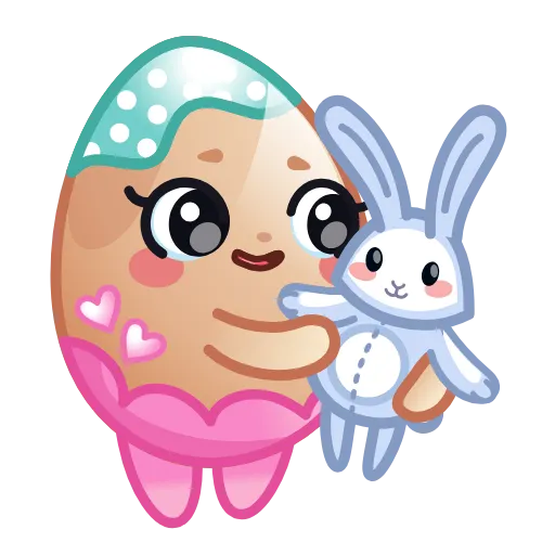 🤗 Стикер «Пасхальные яйца» для Telegram