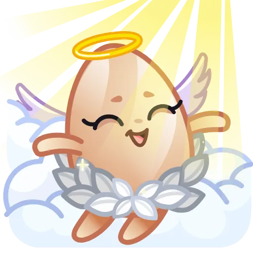 😇 Стикер «Пасхальные яйца» для Telegram
