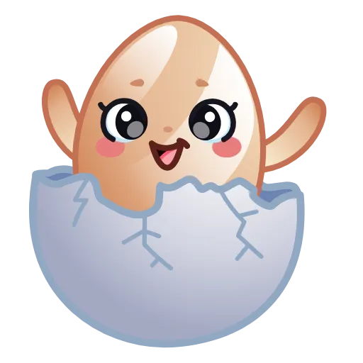 🥚 Стикер «Пасхальные яйца» для Telegram