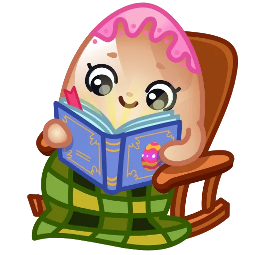 📖 Стикер «Пасхальные яйца» для Telegram