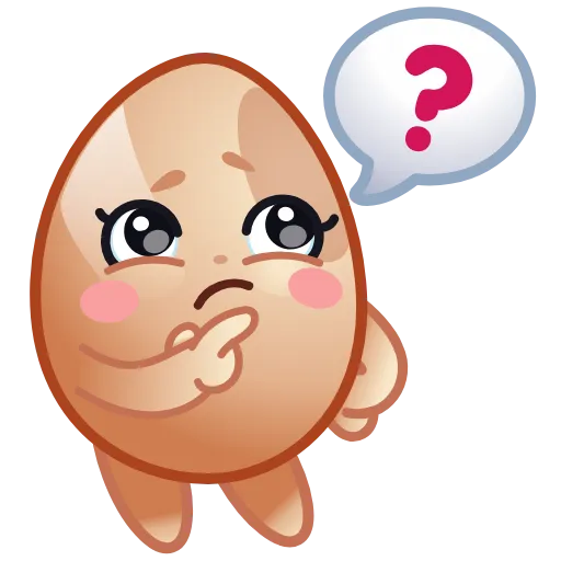 🤔 Стикер «Пасхальные яйца» для Telegram