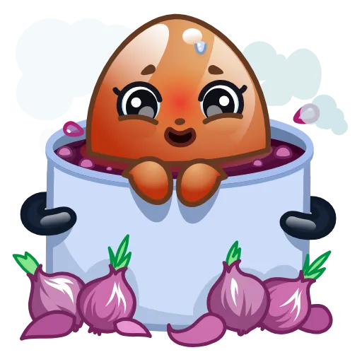 🧅 Стикер «Пасхальные яйца» для Telegram