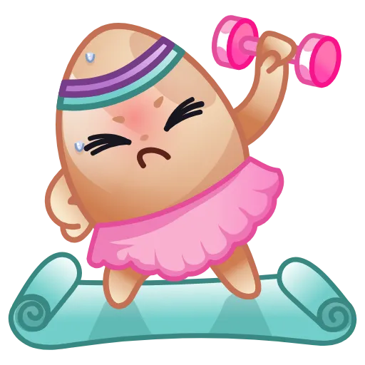 💪 Стикер «Пасхальные яйца» для Telegram