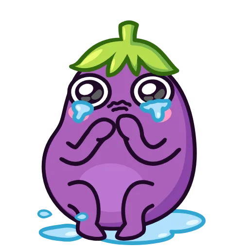 😭 Стикер «Баклажан» для Telegram