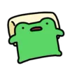Стикер 28 🐸 Видеоанимированный набор эмоджи с лягушонком Фрогги