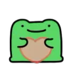 Стикер 26 🐸 Видеоанимированный набор эмоджи с лягушонком Фрогги