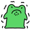 Стикер 53 🐸 Видеоанимированный набор эмоджи с лягушонком Фрогги