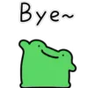 Стикер 17 🐸 Видеоанимированный набор эмоджи с лягушонком Фрогги