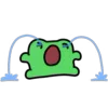 Стикер 52 🐸 Видеоанимированный набор эмоджи с лягушонком Фрогги