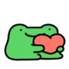 Стикер 19 🐸 Видеоанимированный набор эмоджи с лягушонком Фрогги