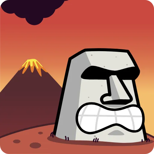 😡 Стикер «Истукан Moai» для Telegram