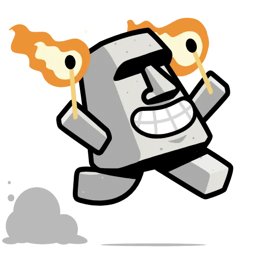 🔥 Стикер «Истукан Moai» для Telegram