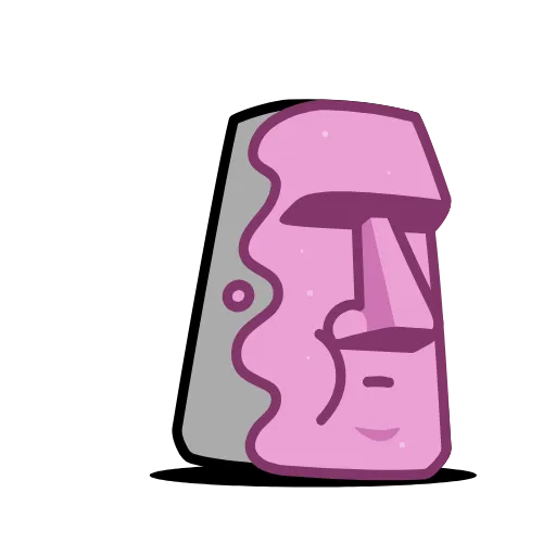 😎 Стикер «Истукан Moai» для Telegram