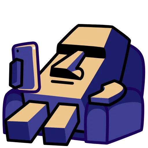 😂 Стикер «Истукан Moai» для Telegram