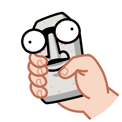 😳 Стикер «Истукан Moai» для Telegram