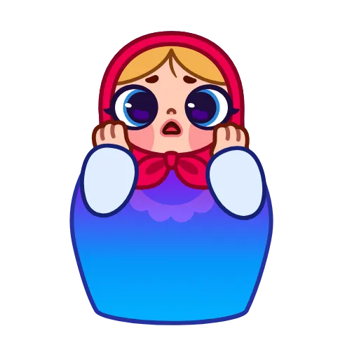 😱 Эмодзи «Матрёшка» для Telegram