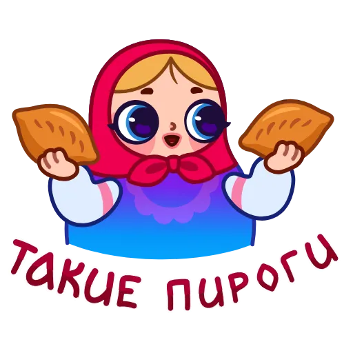 🥧 Эмодзи «Матрёшка» для Telegram