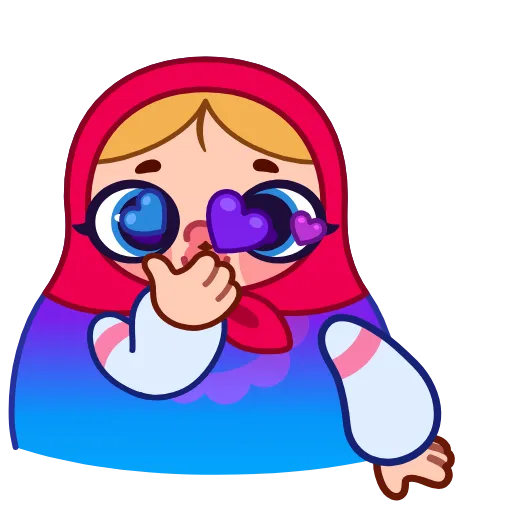 😘 Эмодзи «Матрёшка» для Telegram