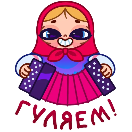 🪗 Эмодзи «Матрёшка» для Telegram