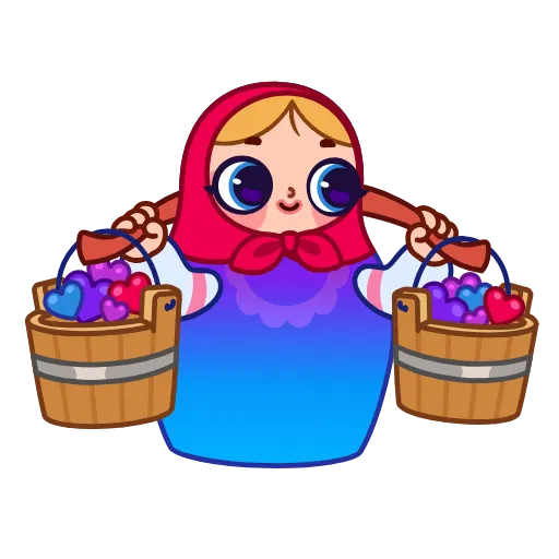 🥰 Эмодзи «Матрёшка» для Telegram