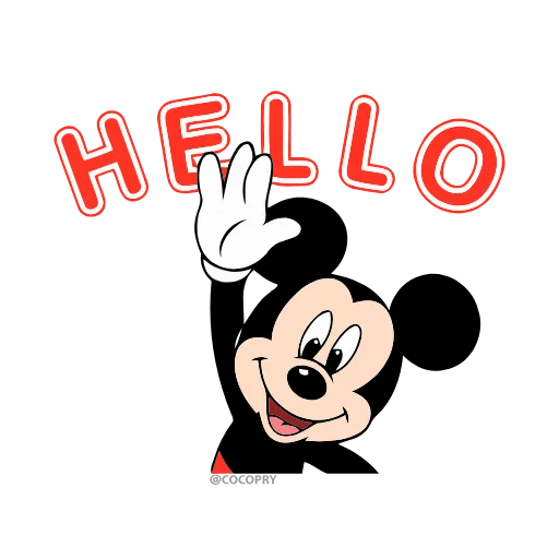 Стикер 7 Mickey Mouse