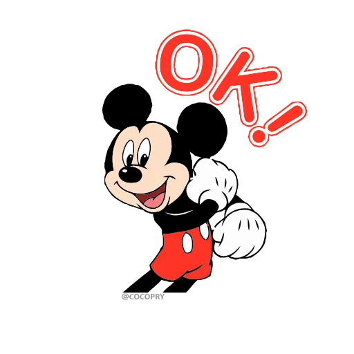 Стикер 9 Mickey Mouse