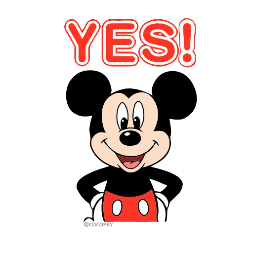 Стикер 12 Mickey Mouse