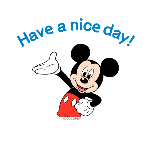 Стикер 6 Mickey Mouse