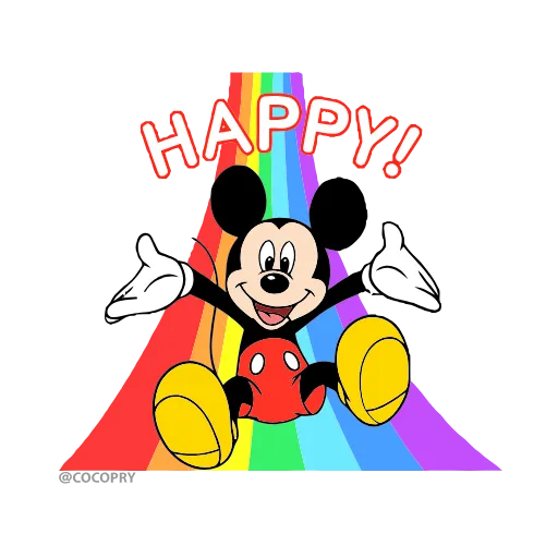 Стикер 5 Mickey Mouse
