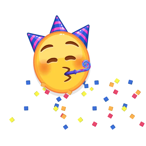 Стикер 15 😍 Анимированный набор эмоджи с модифицированными смайлами