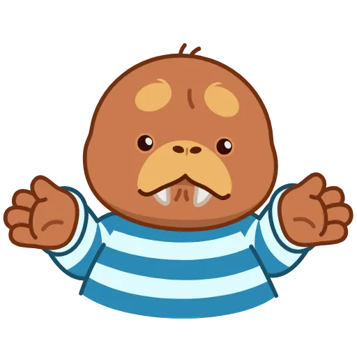 🤷‍♂️ Стикер «Моржик» для Telegram