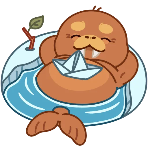 😌 Стикер «Моржик» для Telegram