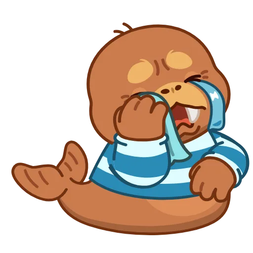 😭 Стикер «Моржик» для Telegram