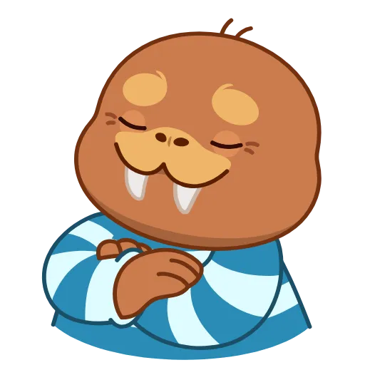 😌 Стикер «Моржик» для Telegram