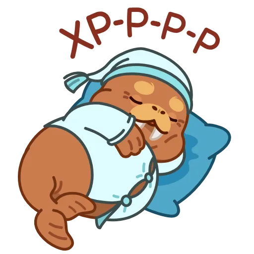 😴 Стикер «Моржик» для Telegram