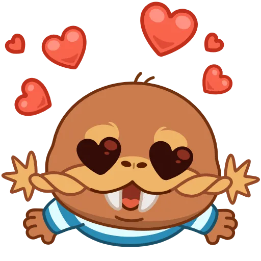 😍 Стикер «Моржик» для Telegram