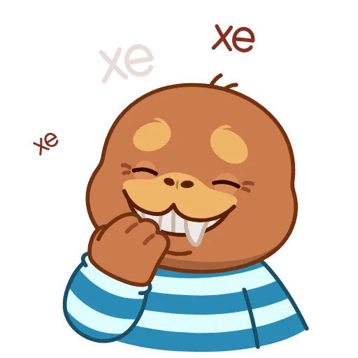 🤭 Стикер «Моржик» для Telegram