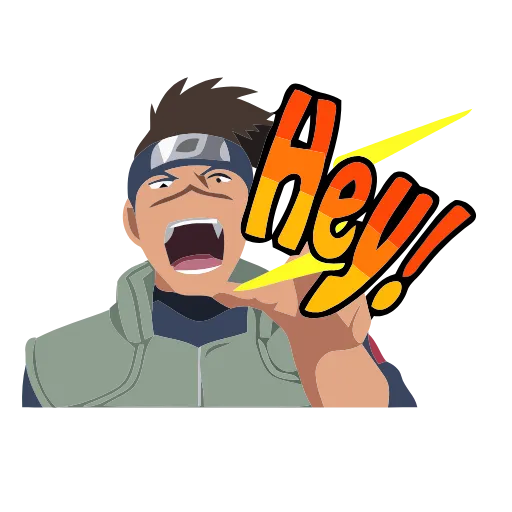 Стикер 14 Анимированный набор эмоджи по аниме «Naruto Наруто»