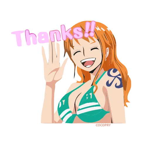 Стикер 7 Анимированный набор эмоджи по аниме «One Piece Ван Пис»