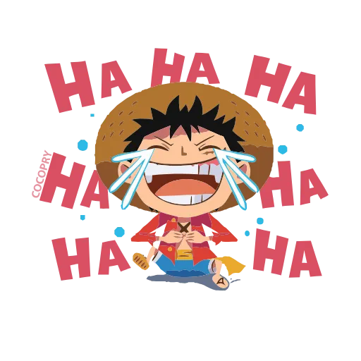 Стикер 18 Анимированный набор эмоджи по аниме «One Piece Ван Пис»